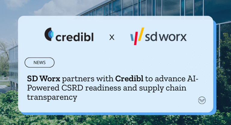 SD Worx partners with Credibl to advance AI-Powered CSRD readiness and supply chain transparency